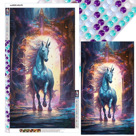 Fantasy Unicorn - Full Round Drill Diamond Painting 40*70CM