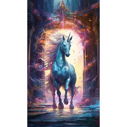 Fantasy Unicorn - Full Round Drill Diamond Painting 40*70CM