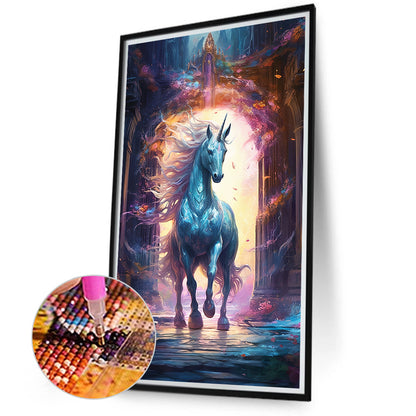 Fantasy Unicorn - Full Round Drill Diamond Painting 40*70CM