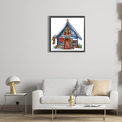 Christmas Cottage - Special Shaped Drill Diamond Painting 30*30CM