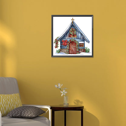 Christmas Cottage - Special Shaped Drill Diamond Painting 30*30CM