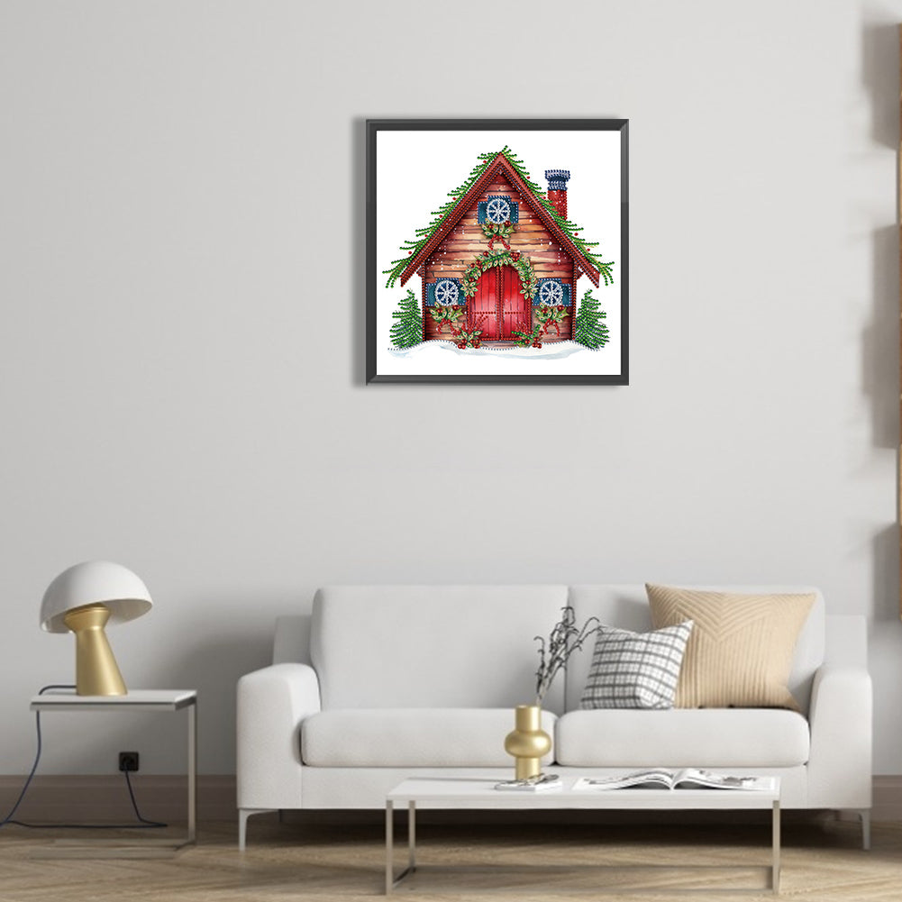 Christmas Cottage - Special Shaped Drill Diamond Painting 30*30CM