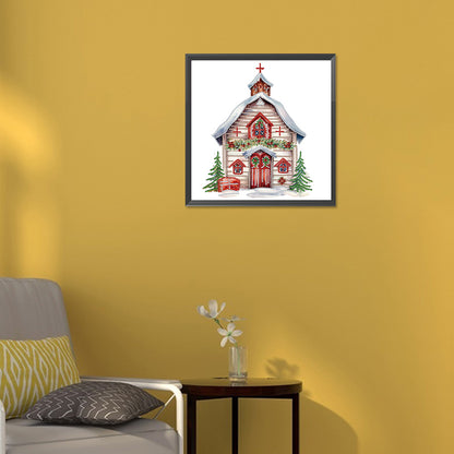 Christmas Cottage - Special Shaped Drill Diamond Painting 30*30CM