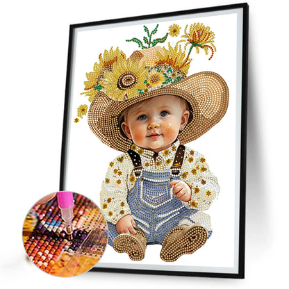 Cowboy Kid - Special Shaped Drill Diamond Painting 30*40CM