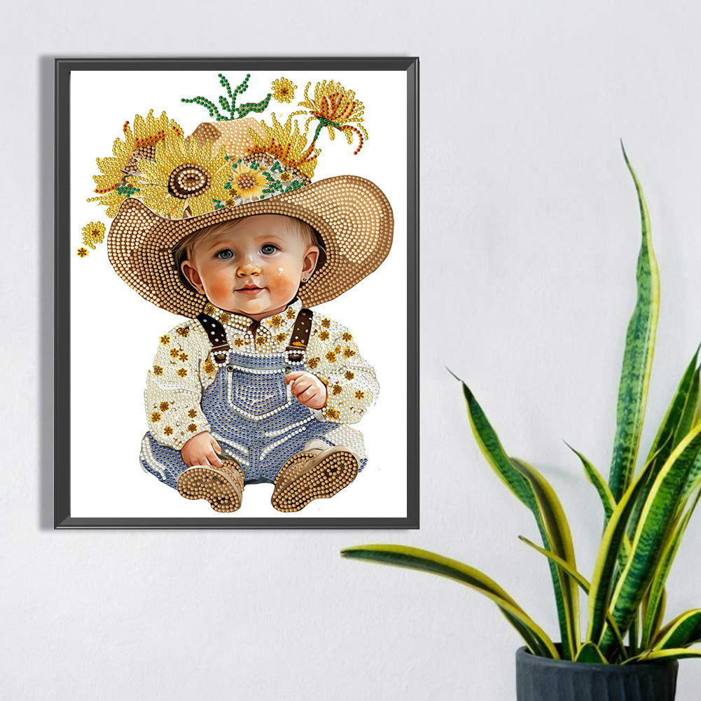 Cowboy Kid - Special Shaped Drill Diamond Painting 30*40CM