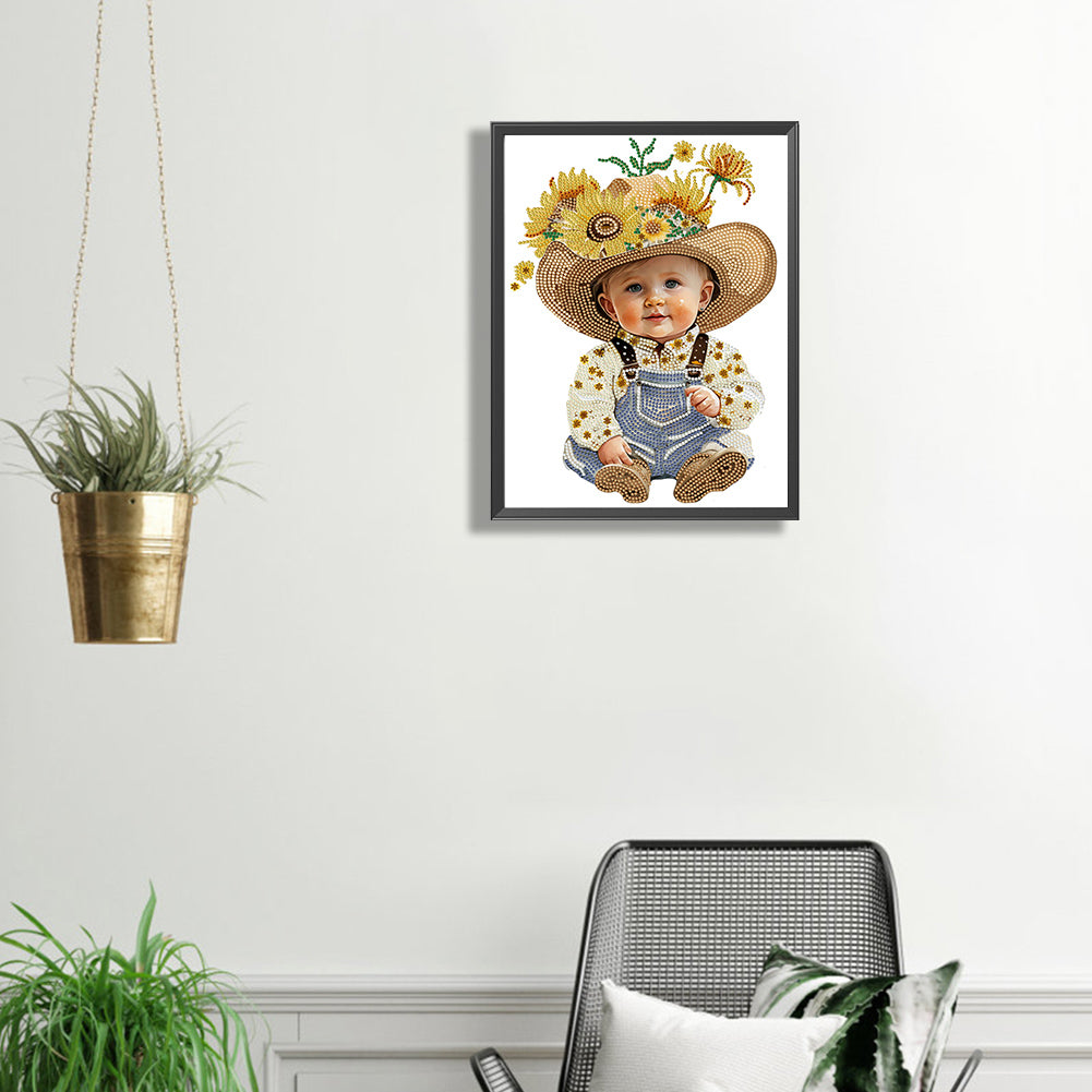 Cowboy Kid - Special Shaped Drill Diamond Painting 30*40CM