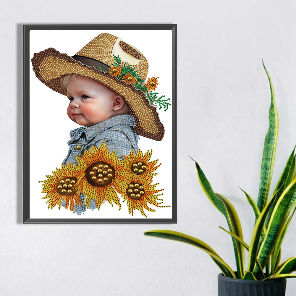 Cowboy Kid - Special Shaped Drill Diamond Painting 30*40CM