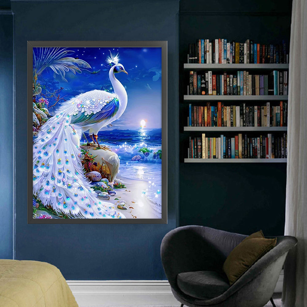 Peacock - 16CT Stamped Cross Stitch 50*65CM