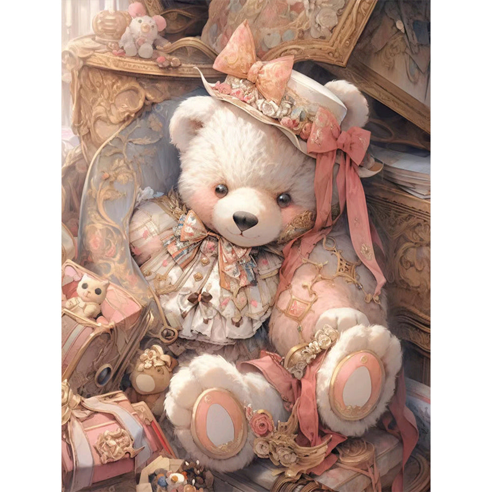 Cute Bear - 11CT Stamped Cross Stitch 50*65CM