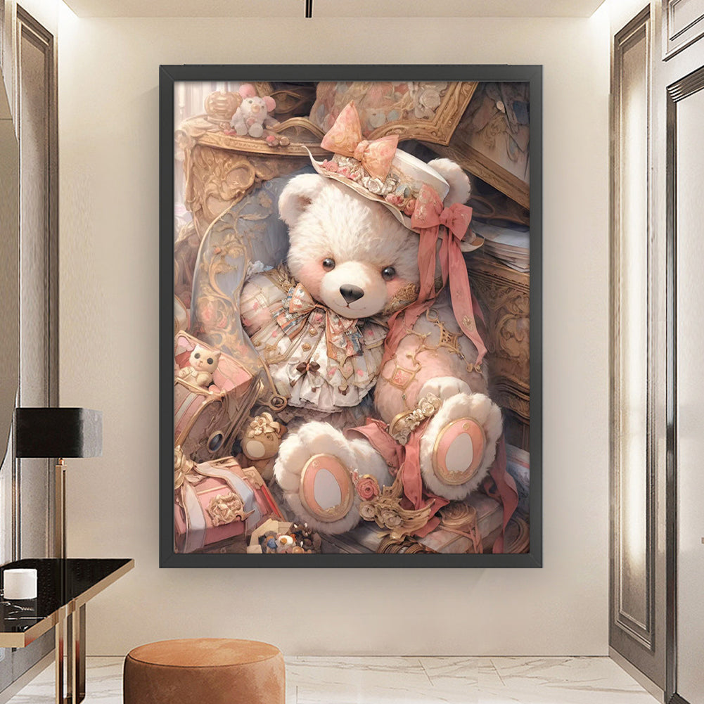 Cute Bear - 11CT Stamped Cross Stitch 50*65CM