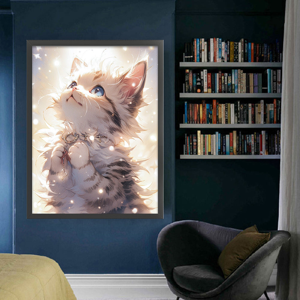 Cartoon Cat - 11CT Stamped Cross Stitch 50*65CM