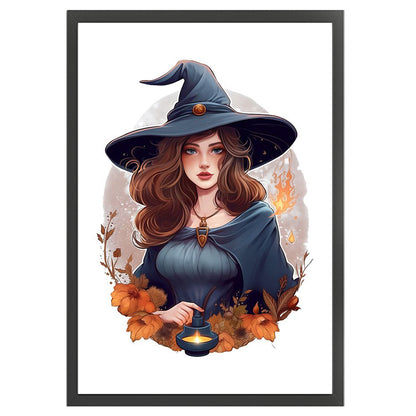 Witch - 11CT Stamped Cross Stitch 50*70CM