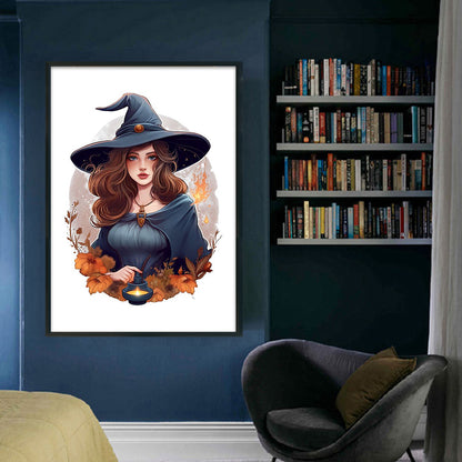 Witch - 11CT Stamped Cross Stitch 50*70CM