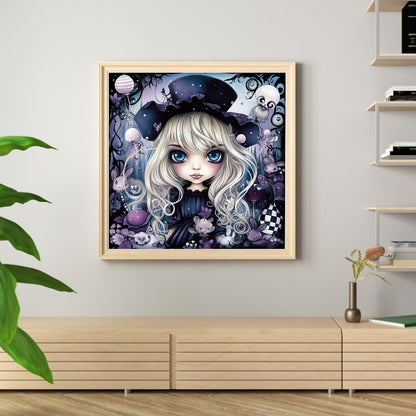 Big-Eyed Doll - 11CT Stamped Cross Stitch 60*60CM