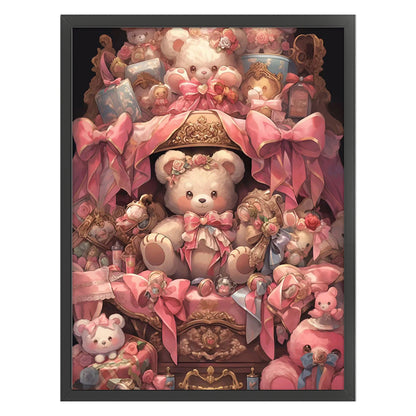 Cute Bear - 16CT Stamped Cross Stitch 50*65CM