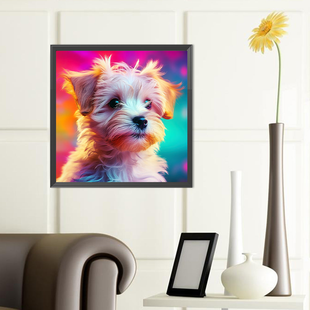 Pet Puppy - Full Round Drill Diamond Painting 40*40CM