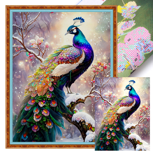 Peacock - 16CT Stamped Cross Stitch 50*65CM