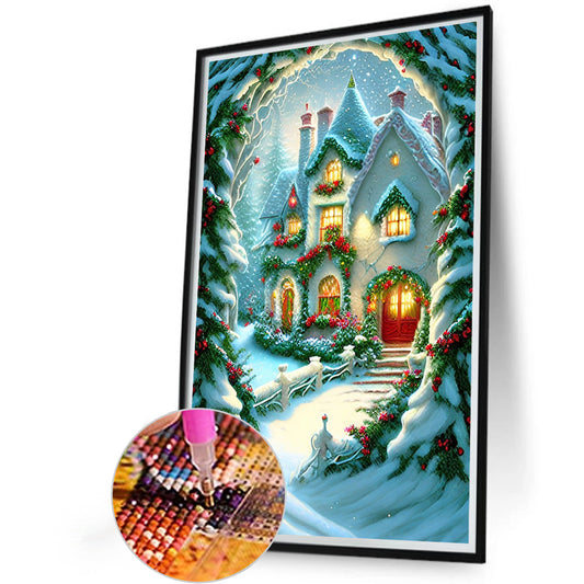 Igloo And Carriage - Full Round Drill Diamond Painting 40*60CM