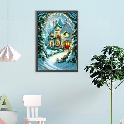 Igloo And Carriage - Full Round Drill Diamond Painting 40*60CM