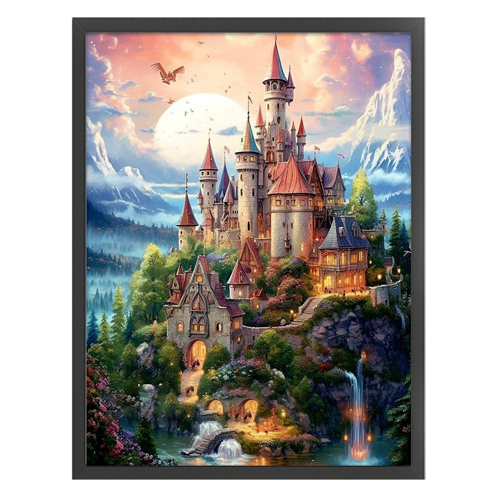 Castle - 11CT Stamped Cross Stitch 50*65CM