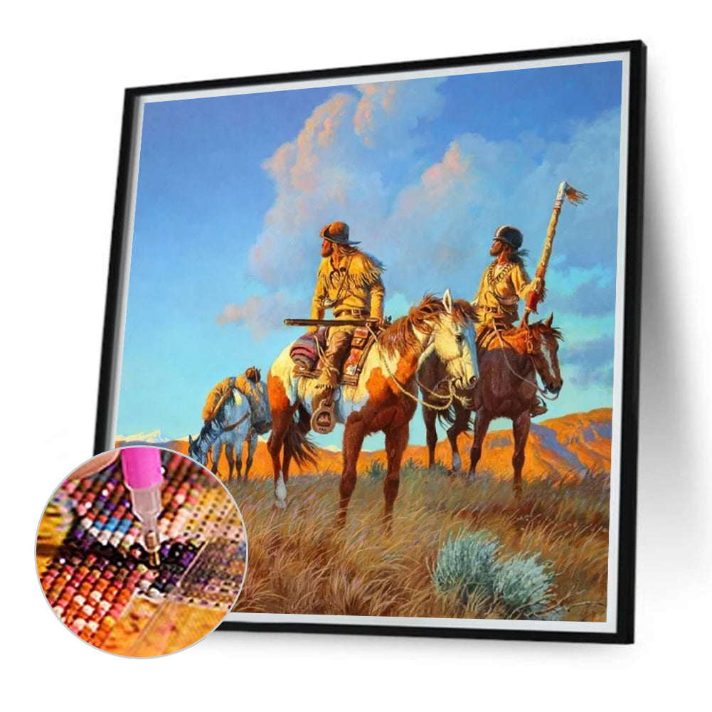 People Hunting - Full Round Drill Diamond Painting 40*40CM