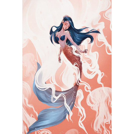 Mermaid - Full Round Drill Diamond Painting 40*60CM