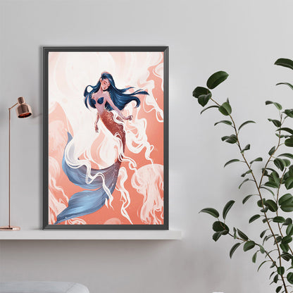 Mermaid - Full Round Drill Diamond Painting 40*60CM