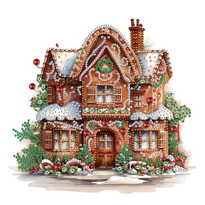 Christmas Cookie House - Special Shaped Drill Diamond Painting 30*30CM