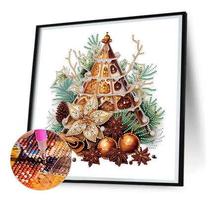 Christmas Cookie Cinnamon Towers - Special Shaped Drill Diamond Painting 30*30CM