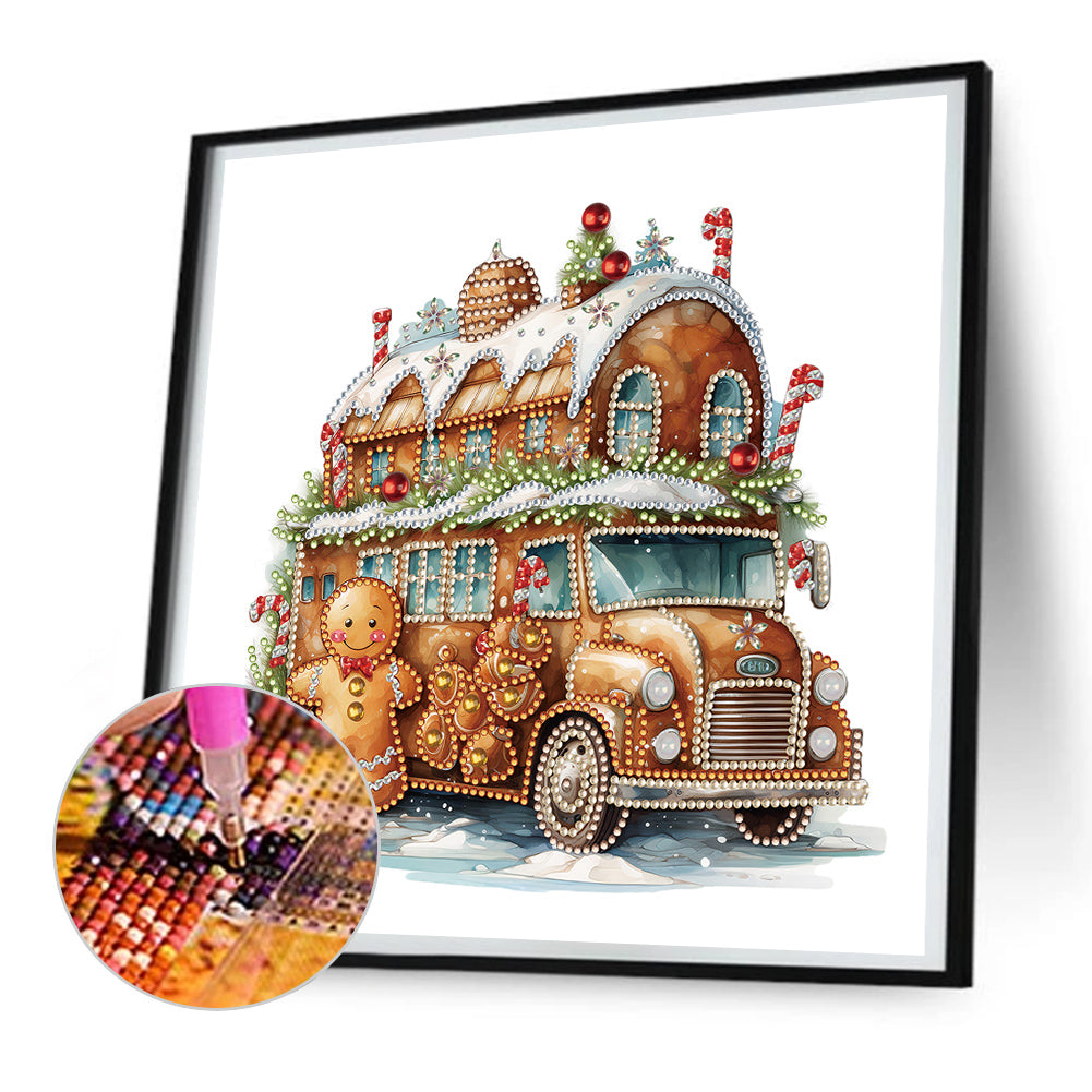 Christmas Cookie House - Special Shaped Drill Diamond Painting 30*30CM