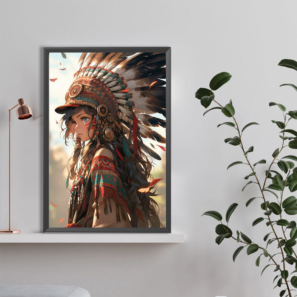 Raw Girl - Full Round Drill Diamond Painting 40*60CM