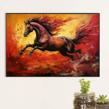 Galloping Wild Horse - Full Round Drill Diamond Painting 60*40CM