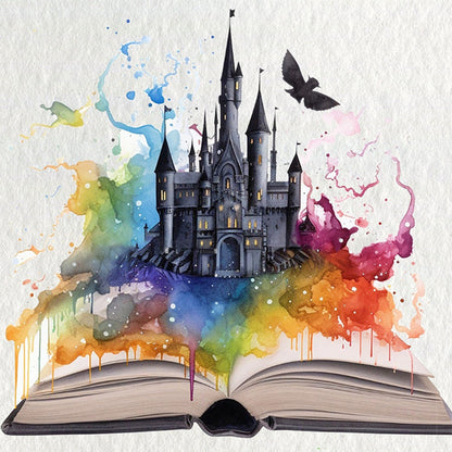 Magic Book - 11CT Stamped Cross Stitch 50*50CM