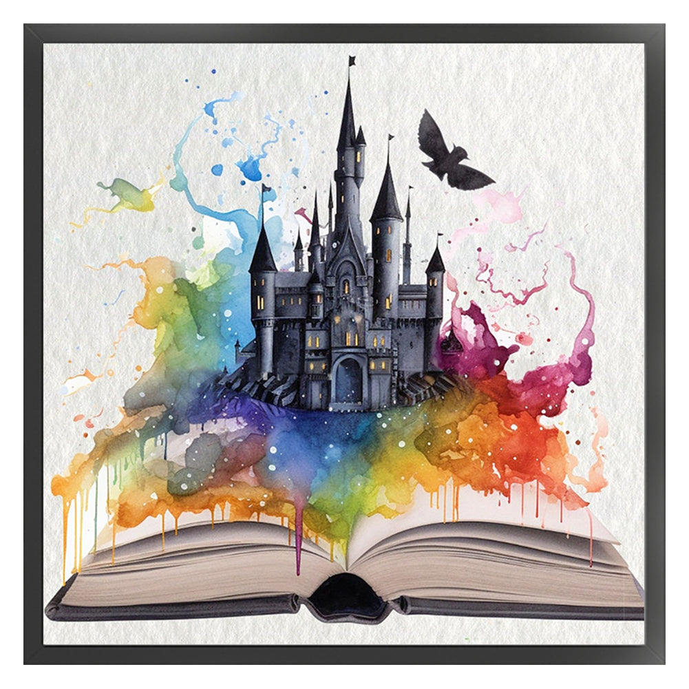 Magic Book - 11CT Stamped Cross Stitch 50*50CM