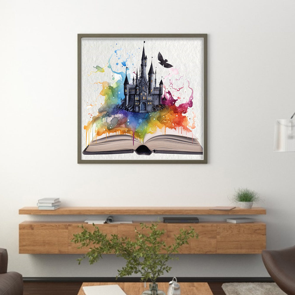 Magic Book - 11CT Stamped Cross Stitch 50*50CM