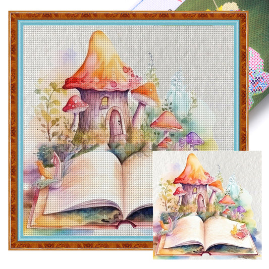 Magic Book - 11CT Stamped Cross Stitch 50*50CM