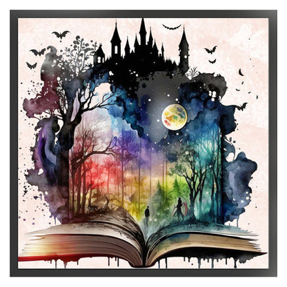 Magic Book - 11CT Stamped Cross Stitch 50*50CM