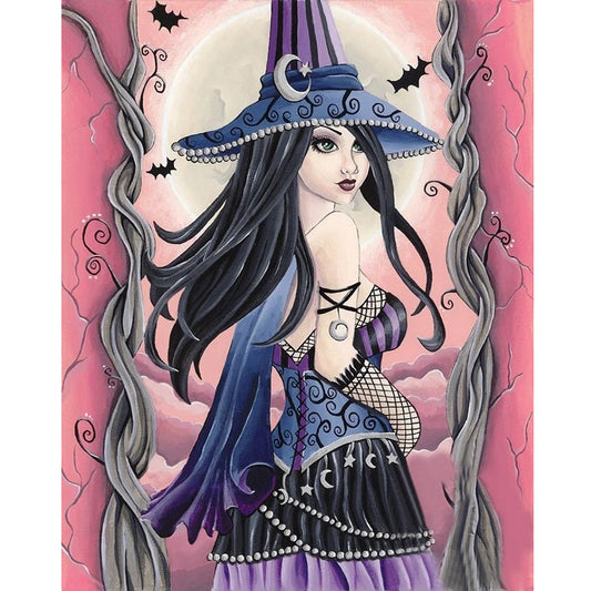 Dimensional Witch - Full Round Drill Diamond Painting 40*50CM