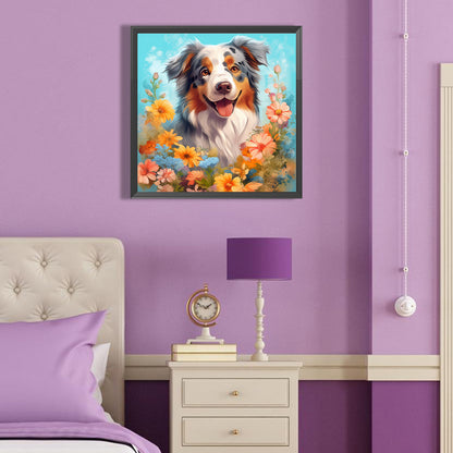 Laughing Dog - Full Round Drill Diamond Painting 40*40CM