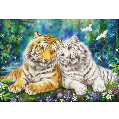 Tiger - 11CT Stamped Cross Stitch 60*45CM