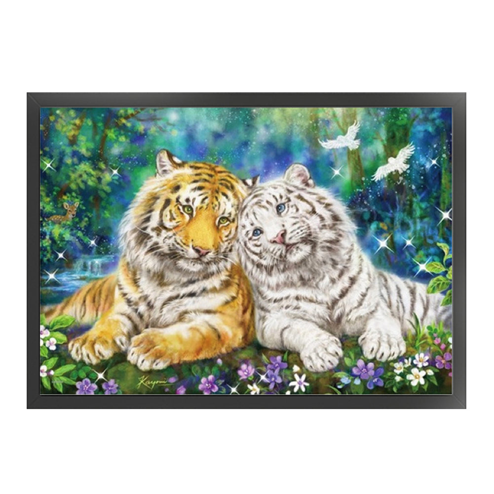 Tiger - 11CT Stamped Cross Stitch 60*45CM