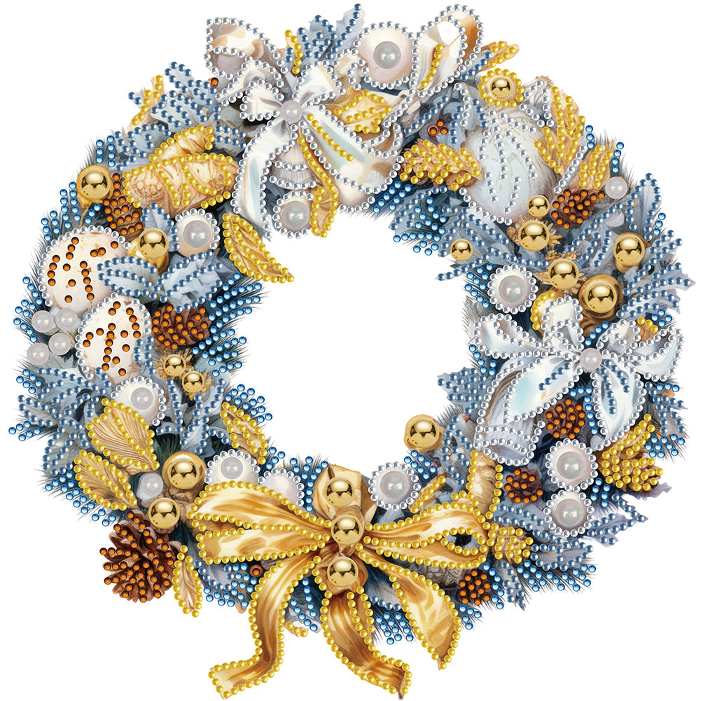 Christmas Wreath - Special Shaped Drill Diamond Painting 30*30CM