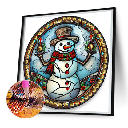 Christmas Snowman - Special Shaped Drill Diamond Painting 30*30CM