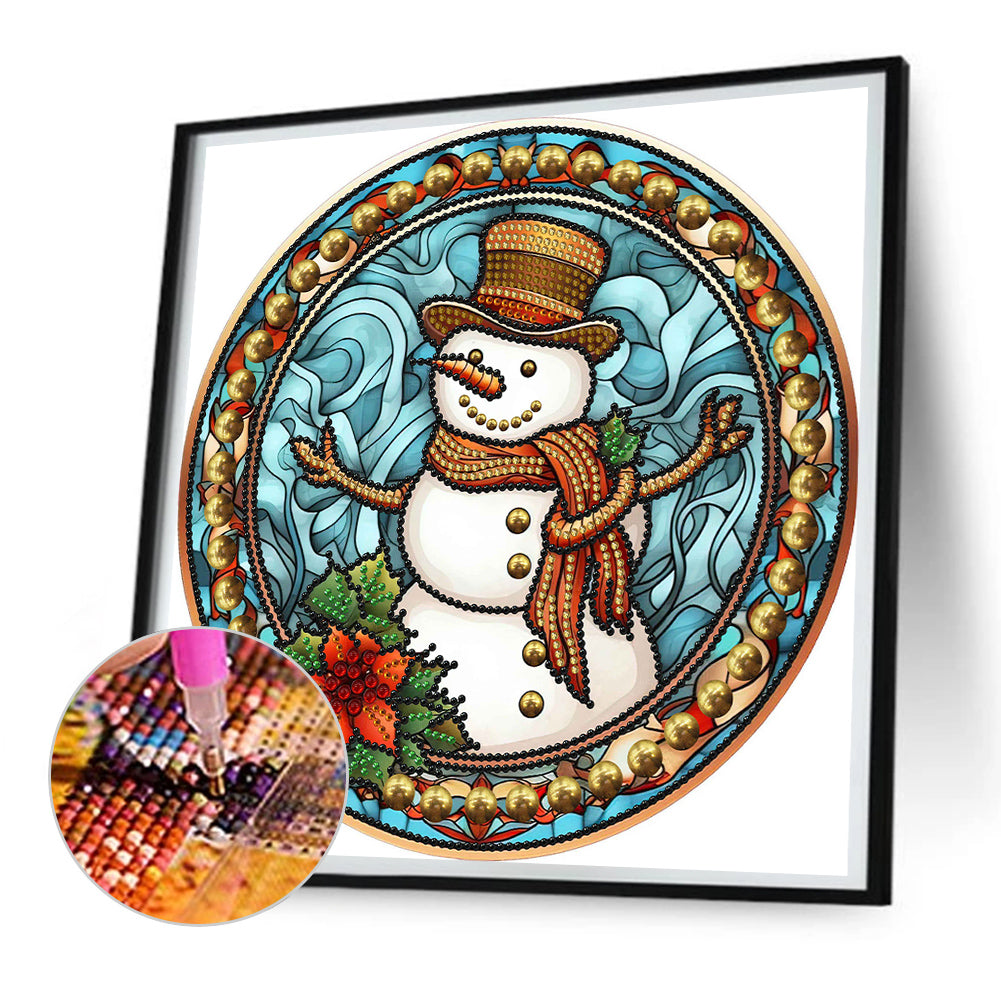 Christmas Snowman - Special Shaped Drill Diamond Painting 30*30CM