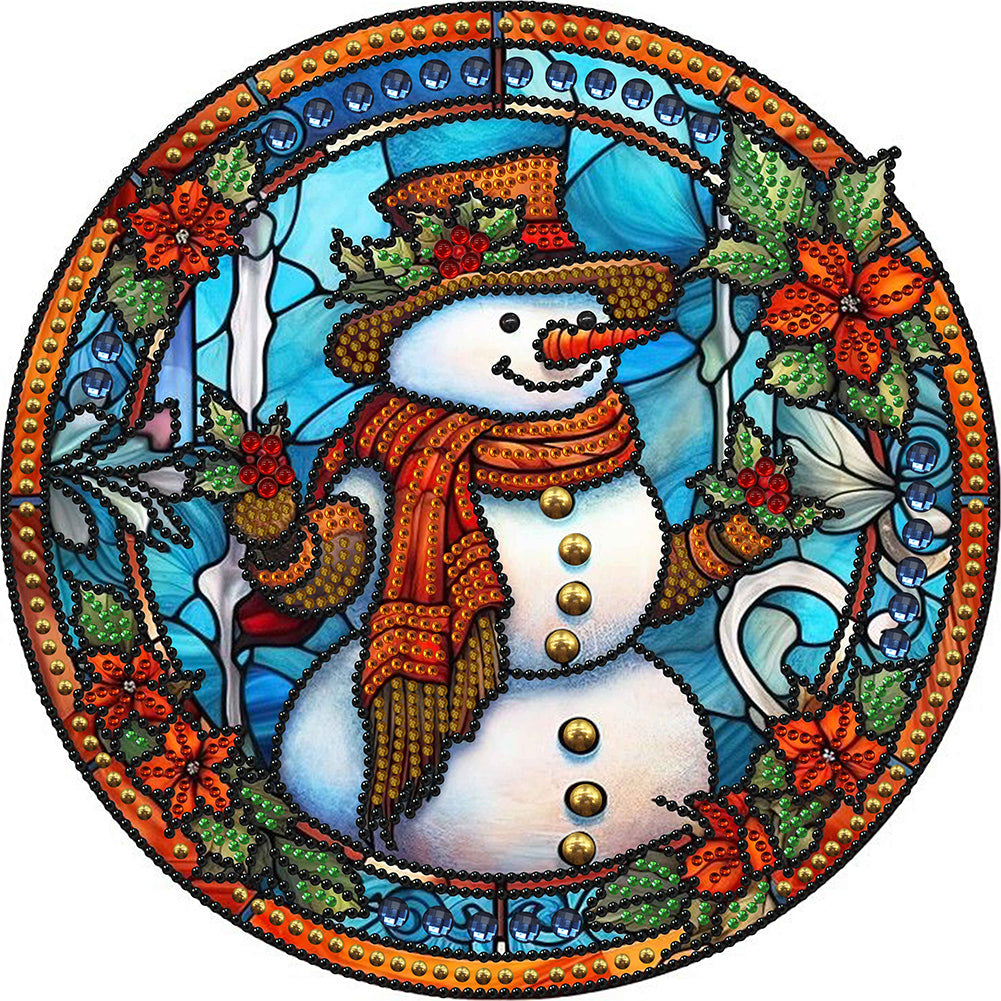 Christmas Snowman - Special Shaped Drill Diamond Painting 30*30CM