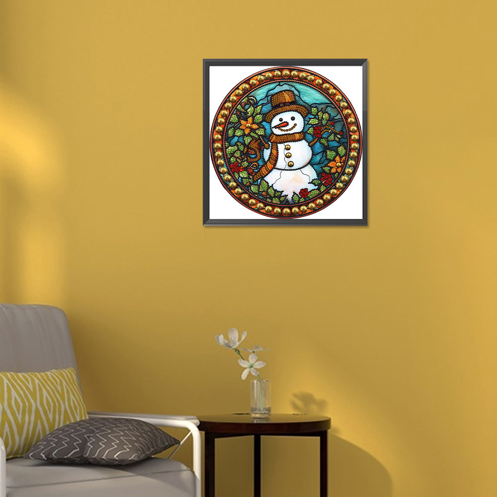 Christmas Snowman - Special Shaped Drill Diamond Painting 30*30CM