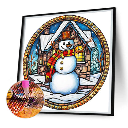 Christmas Snowman - Special Shaped Drill Diamond Painting 30*30CM