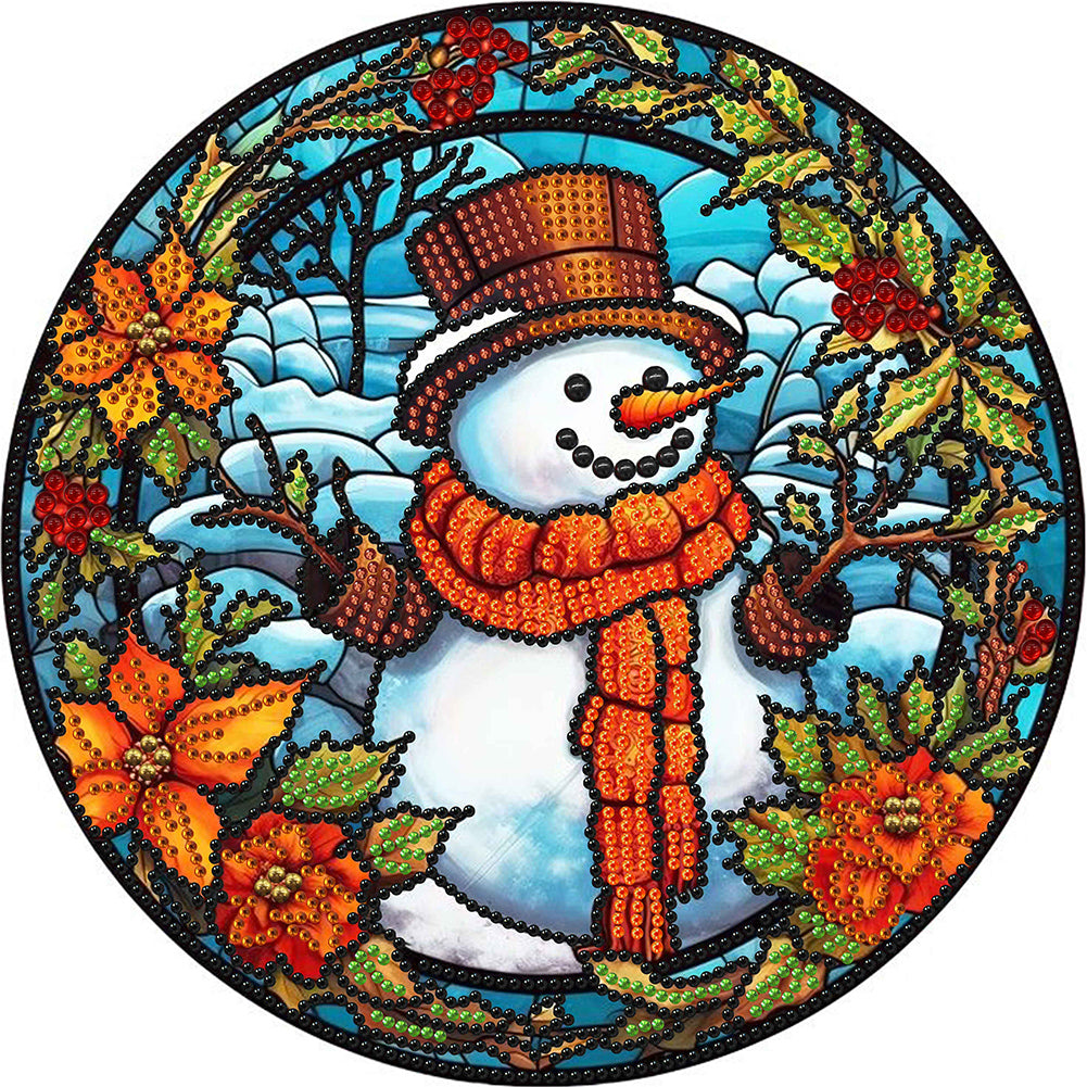 Christmas Snowman - Special Shaped Drill Diamond Painting 30*30CM