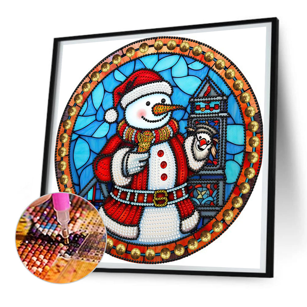 Christmas Snowman - Special Shaped Drill Diamond Painting 30*30CM