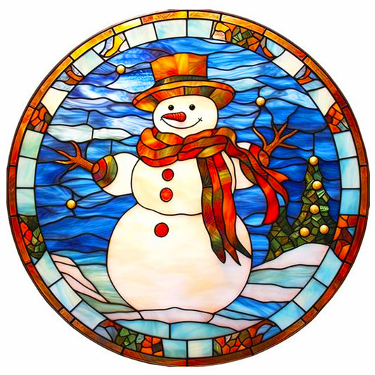 Christmas Exterior Snowman - Full Round Drill Diamond Painting 40*40CM